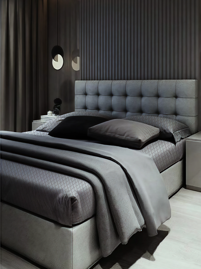 Temperature-Regulating Cotton Percale Sheets Set, front view