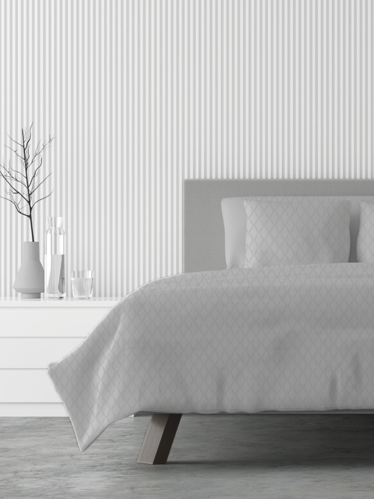 Temperature-Regulating Cotton Percale Sheets Set