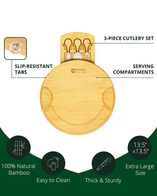 Cheese Board, Round, front view