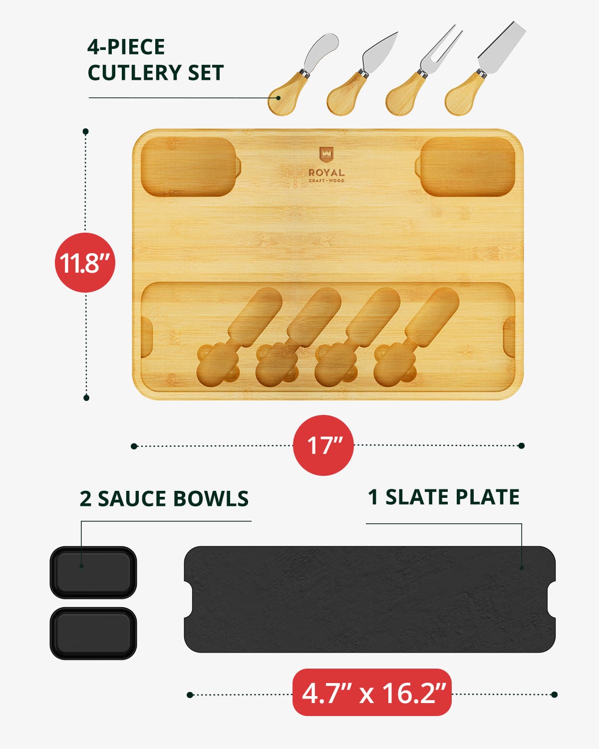 Cheese Board with Slate Plate, lifestyle photo