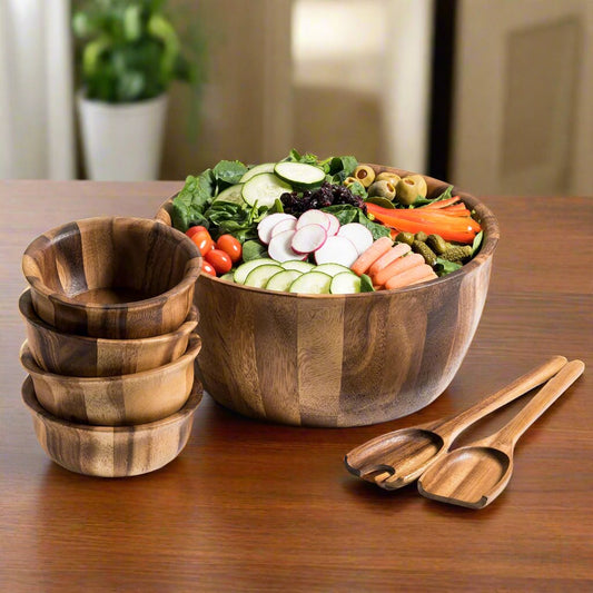 Extra Large Salad Bowl with Servers