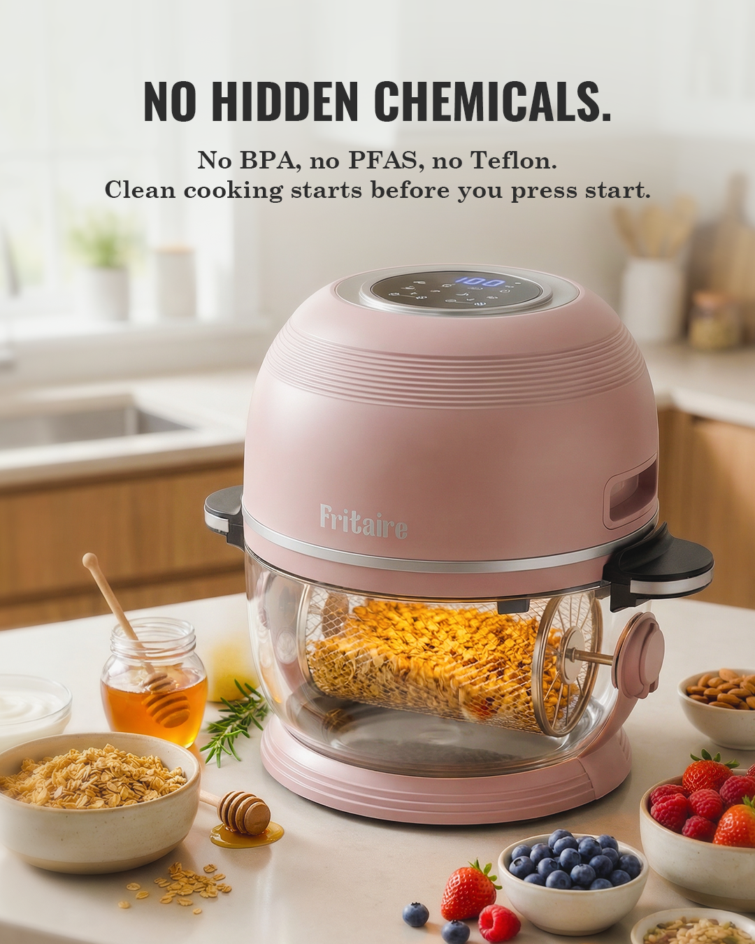 Fritaire Self-Cleaning Non-Toxic Air Fryer – Orange