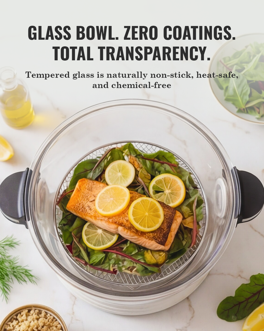 Fritaire Self-Cleaning Non-Toxic Air Fryer – Orange