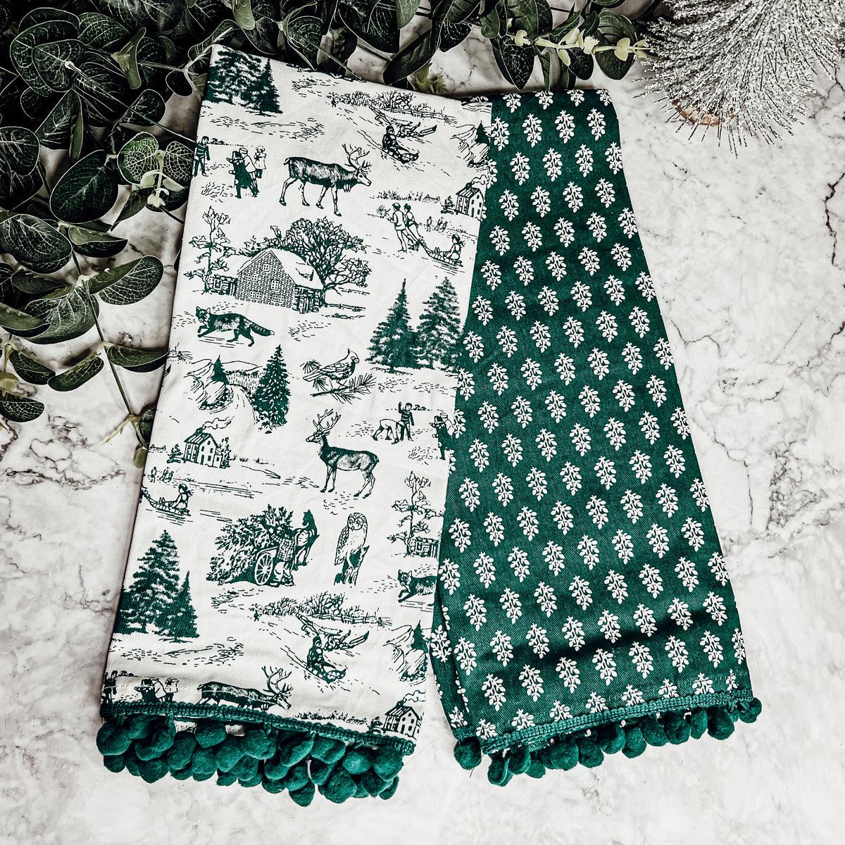 Forest Green Tea Towels