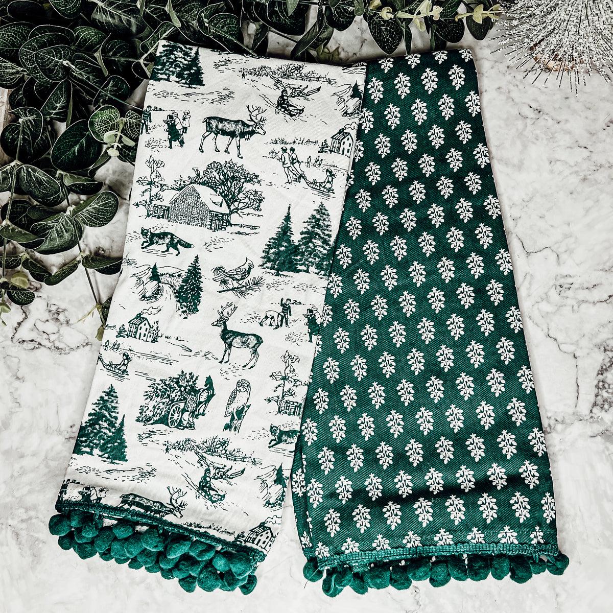 Forest Green Tea Towels