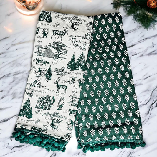 Forest Green Tea Towels