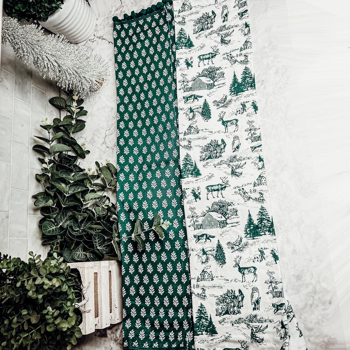Forest Green Tea Towels
