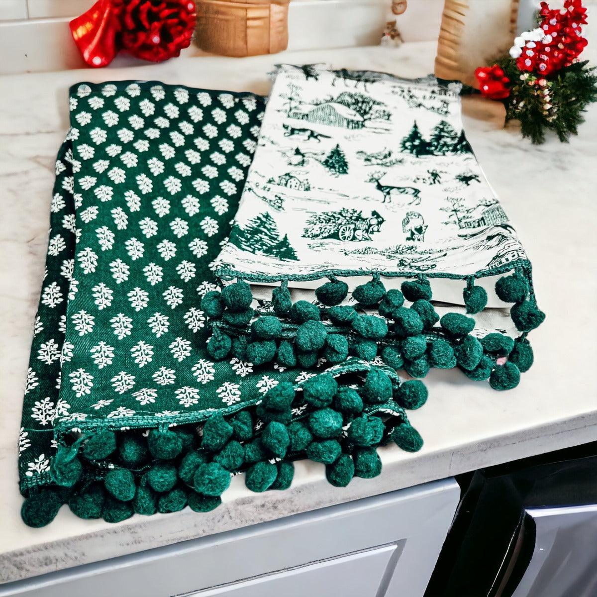 Forest Green Tea Towels