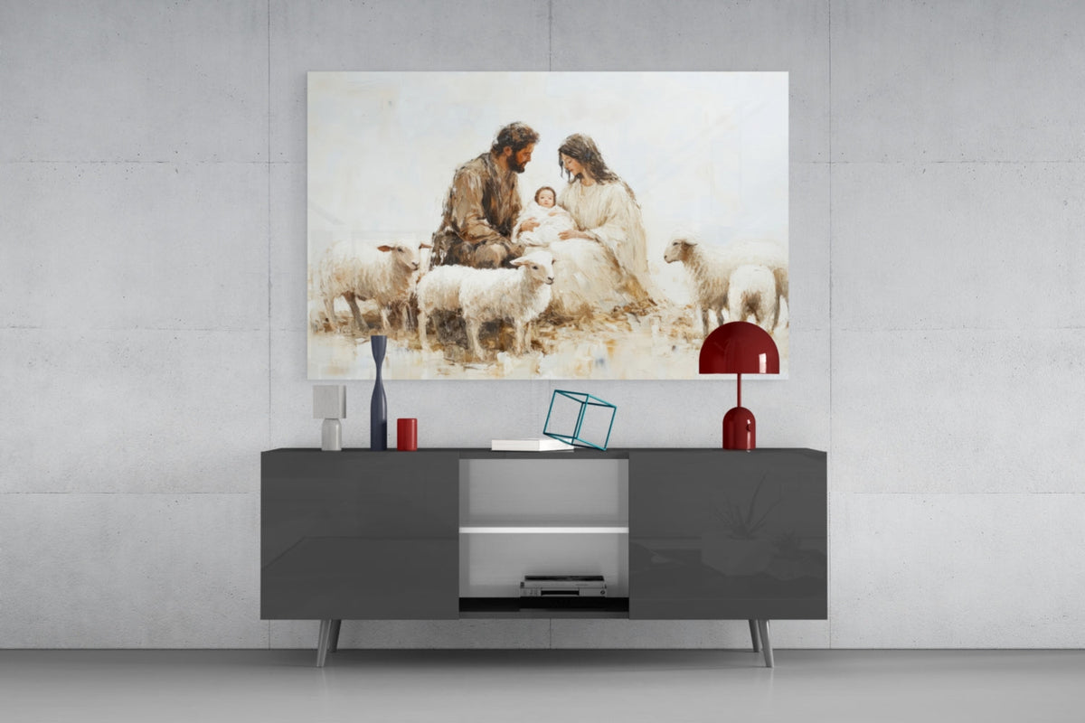 Respect of the Shepherds Glass Wall Art, texture detail