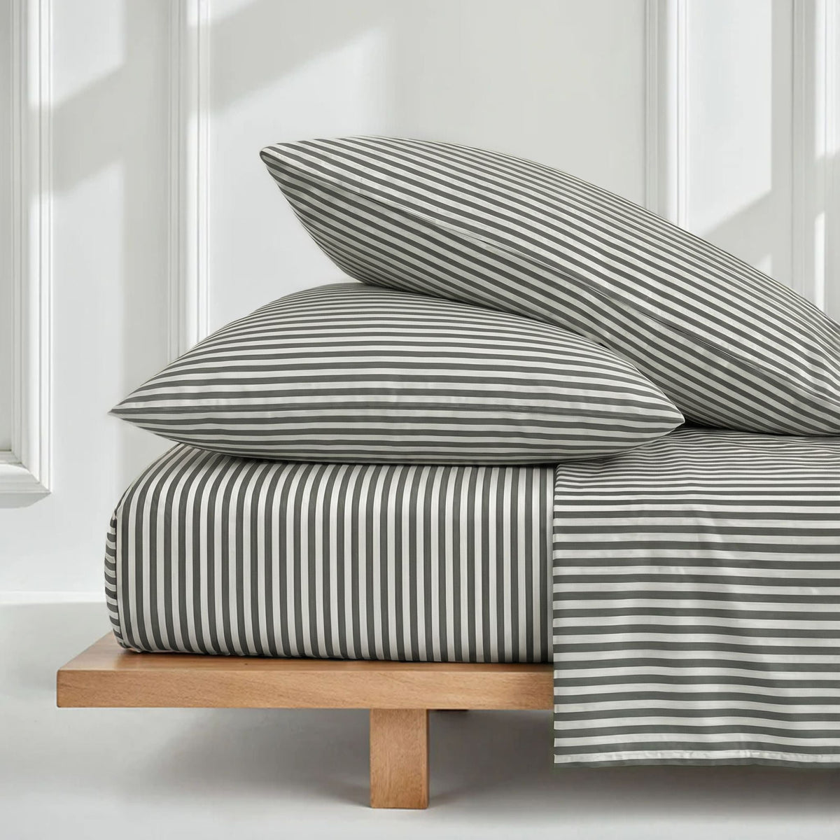 Luxe Australian Sateen Sheet Set, in use
