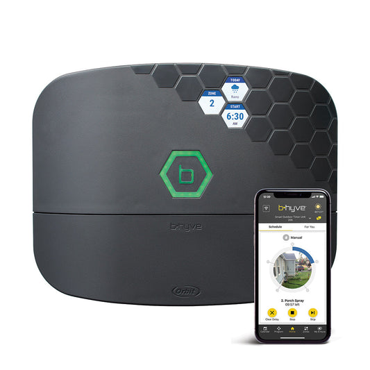 Orbit B-hyve XR Smart Sprinkler Timer, 8 Zones, front view