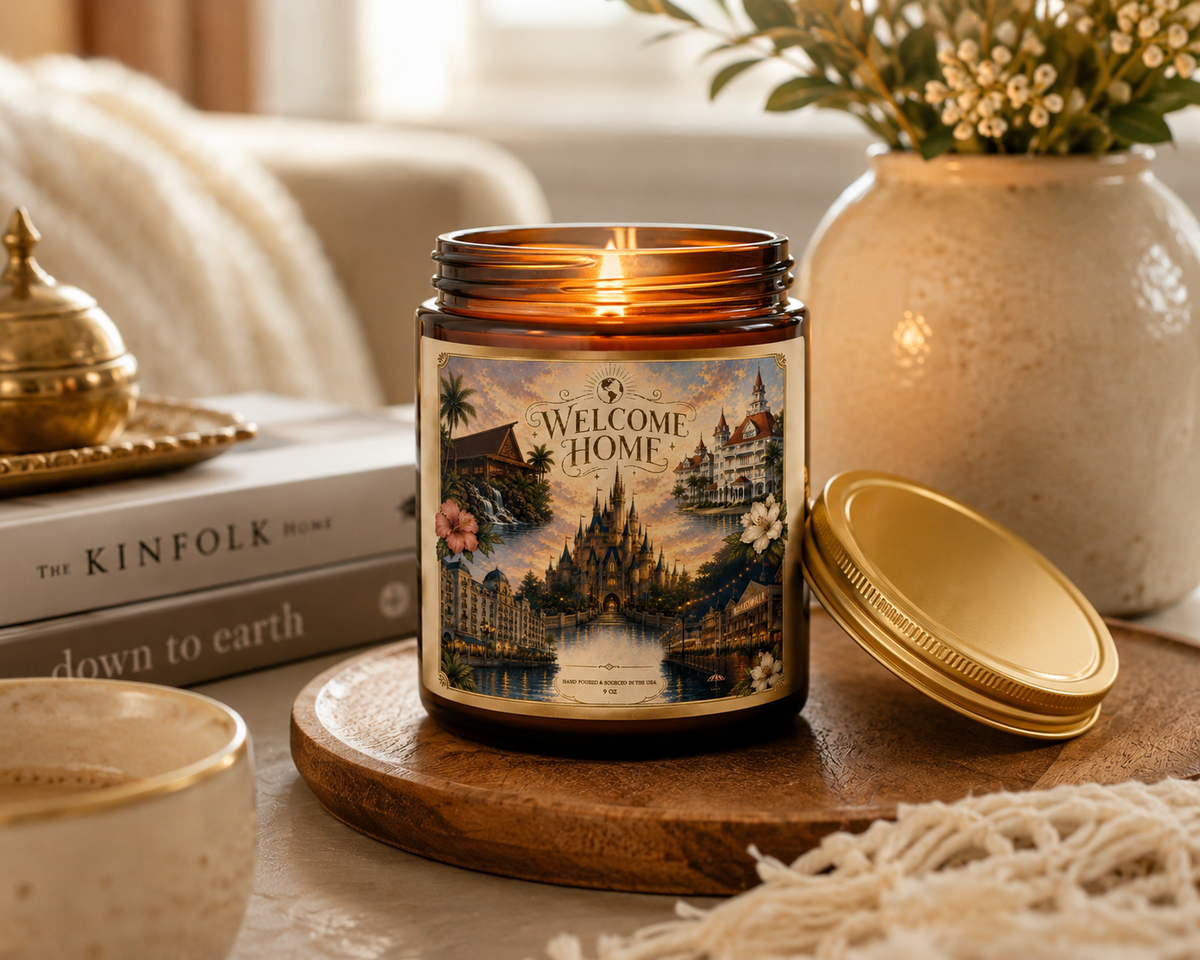 Welcome Home Scented Candle, 9 oz, lifestyle photo