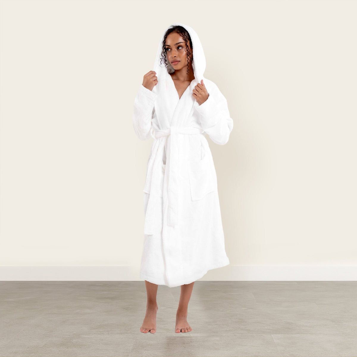 Ultraplush Australian Cotton Unisex Bathrobe, styled setting