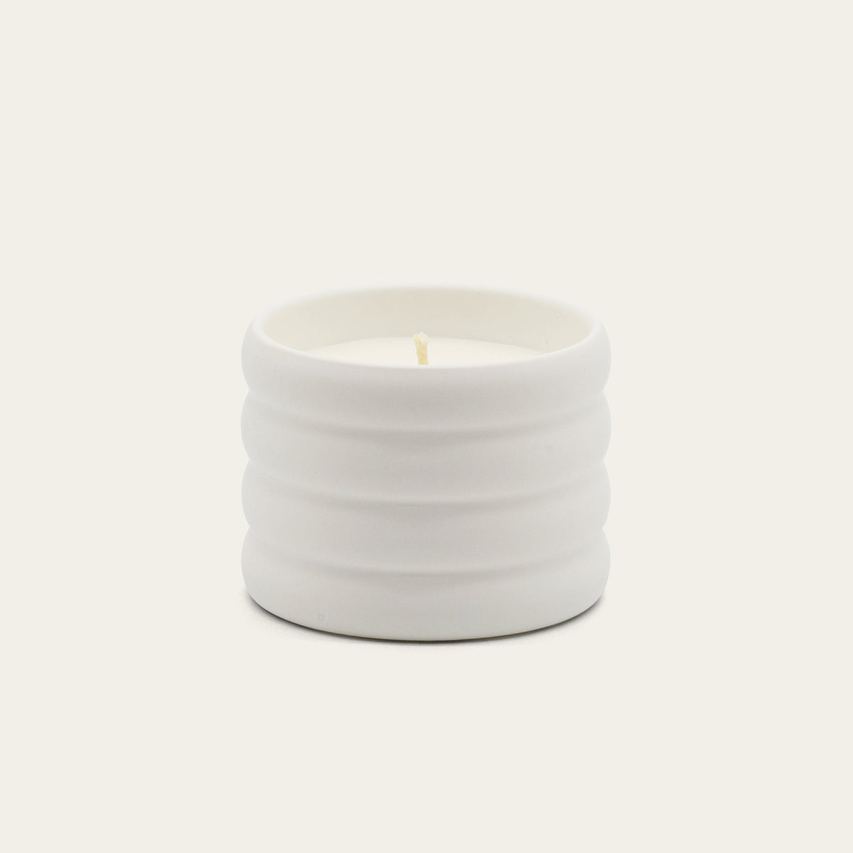 Vela de Cera de Soya en Recipiente de Cerámica Reutilizable