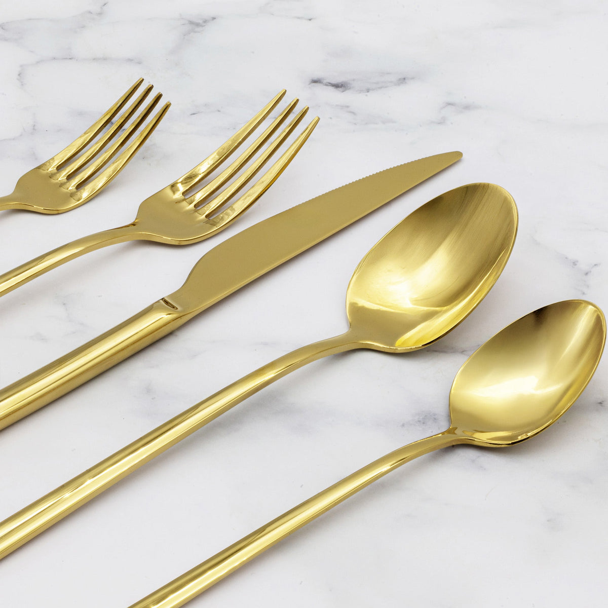 Emilia Mirror 20-Piece Flatware Set, full set