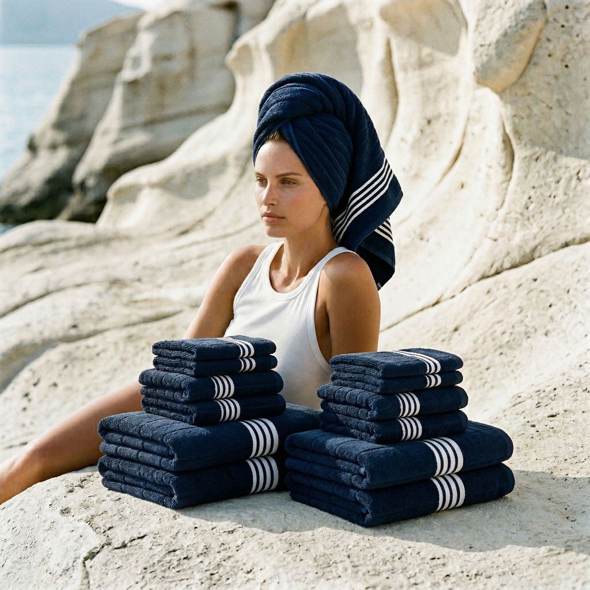 Serviettes Nautilus en Coton Australien