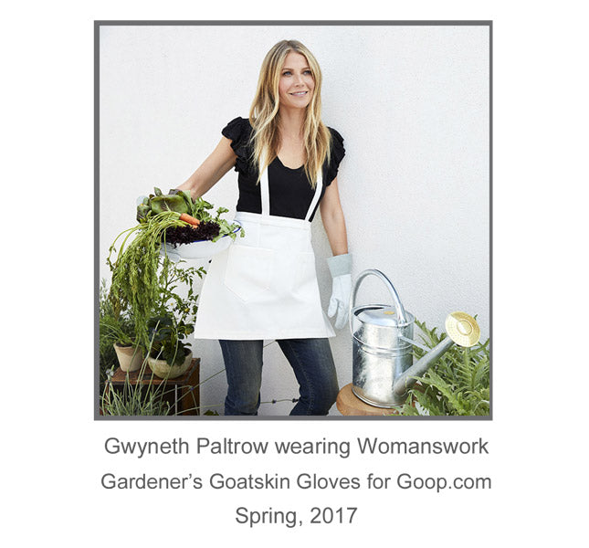 The Gardeners' Goatskin Gloves, in use